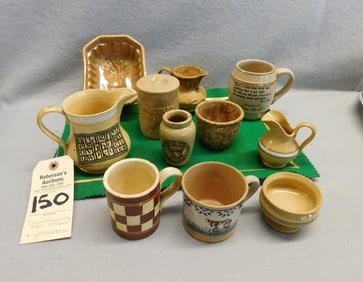 11 Pcs. of Yellowware