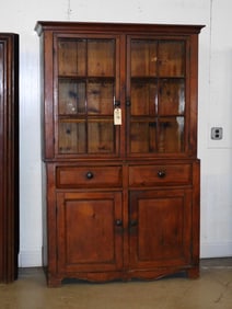 C.19thC. Set Back Cupboard