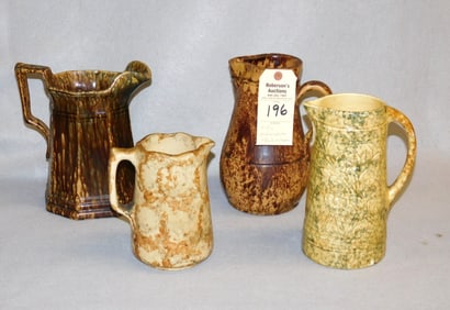 4 Pcs. of Early Yellow Ware Rockingham