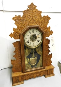 Oak Gingerbread Clock