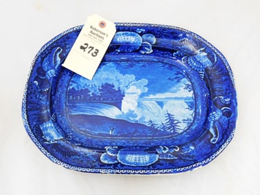 B/W Historical "Niagara Falls" Platter
