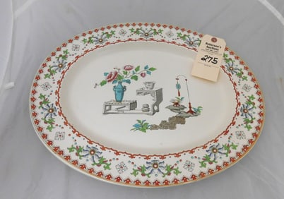 Lg. Oval Oriental China Platter
