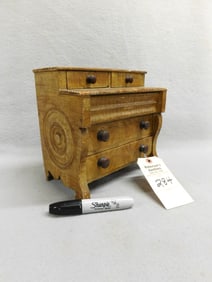 Very Early Miniature 4 Drwr. Dresser
