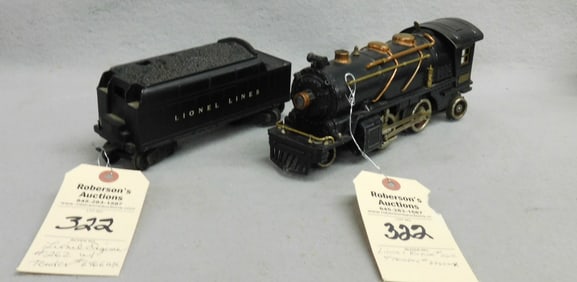 Lionel Engine #262 w/Tender #6466 WX.