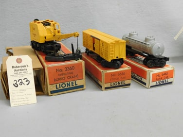 3 Pcs. Lot of Lionel Cars
