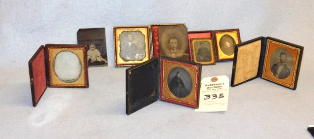Lot of 6 Daguerrotypes & 2 TIn Types