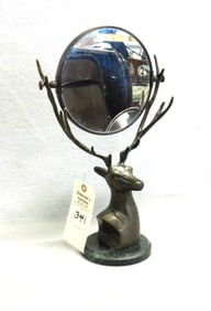 Elk Figural Dbl. Sided Shaving Mirror