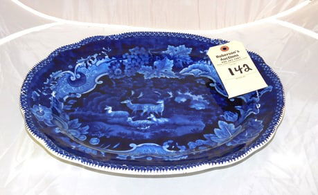"Adams" Staffordshire B/W Scenic Platter