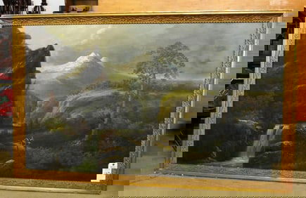 40x68" O/C Signed "AN" (Albert Nemethy Sr.)
