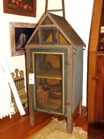 Unique Primitive Screened Pie Safe
