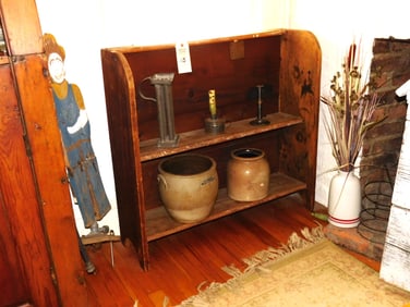 Early 2 Shelf Pine Bucket Bench