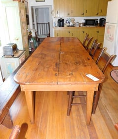 8 Ft. 2  Board Scrub Top Harvest Table