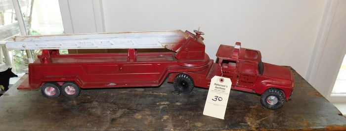 Vintage 50's Metal Fire Truck