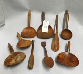 8 Pcs.of Early Woodenwares