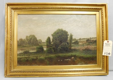 17" x 26" O/C Signed O.Farsky