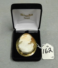 14K yg Cameo Pin/Pendant