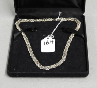 18"L Sterling Byzantine Necklace