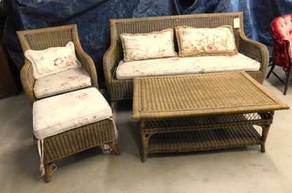 4 Pc. Wicker Set