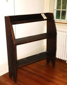 Early Pine Shelf Stoneware Stand