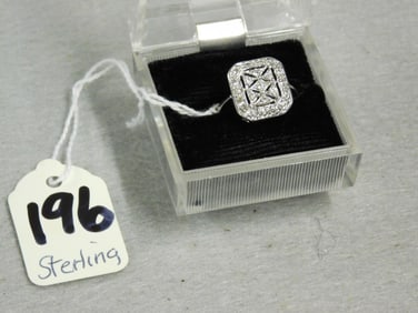 Sterling Lady's Cubic Zirconia Ring