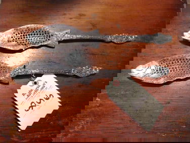 Pr. Silverplate Fish Serving Spoons