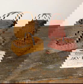 4 Early Miniature Baskets