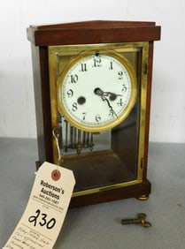 Mahogany Cased Shelf Clock