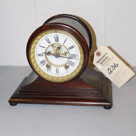 Open Escapement Mantle Clock