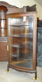 Oak Corner China Closet