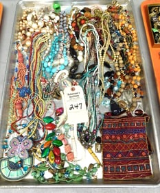 Lg. Tray Lot of Costume Jewelry