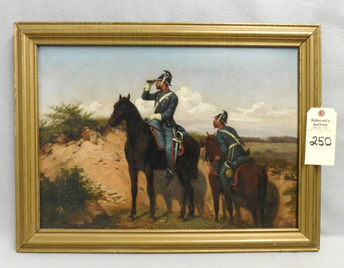 16"x22" O/C Painting by J.Sonne: 16"x22" O/C Painting by J.Sonne-Lined & Restretched by Chicago Conservation Ctr. 1996 in VG Cond.