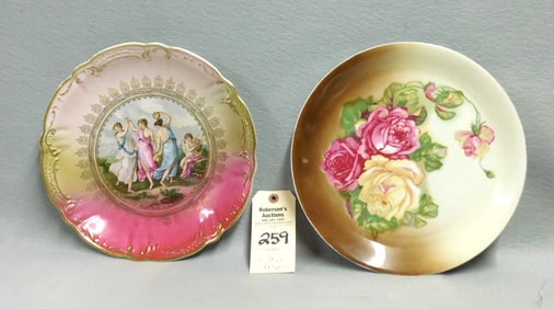 2 - 12"D Handpainted China Chargers