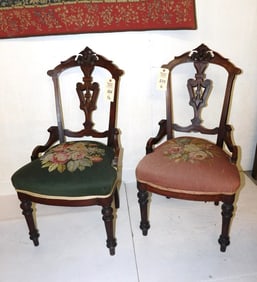 Pr. Ornate Victorian Side Chairs