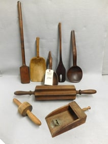 8 Pcs. of Early Woodenwares