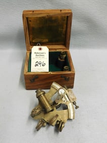 Nautical Sextant in Wooden Case