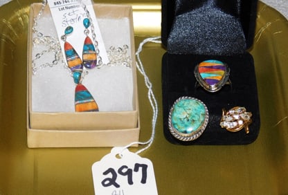 Estate Sterling Jewelry  Lot