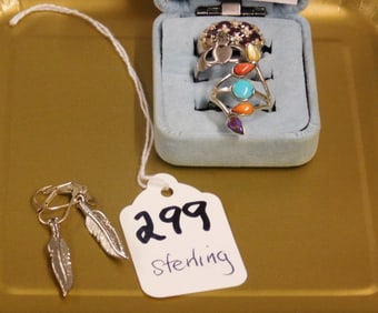 Estate Sterling Jewelry Lot