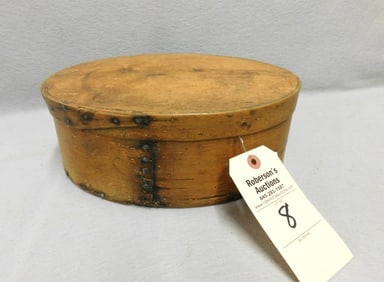 Early Oval Wooden Pantry Box