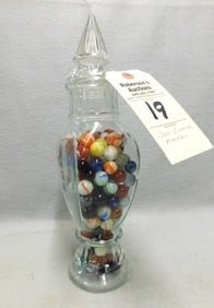 Jar of Vintage Marbles