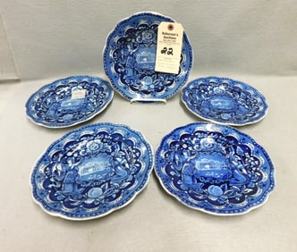 5 Historical  "States" Soft Paste Pcs.