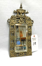 Sm. Ornate Iron Wall Mirror