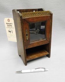 Miniature Oak Pipe Cabinet