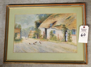 11 1/4" x 17 3/4" W/C Sgnd. "J.S. Elliot