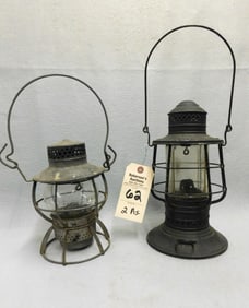 2 Railroad Lanterns