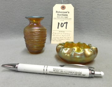 2 Pcs.Tiffany Art Glass