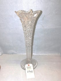 Brilliant Period Cut Glass 17 1/2"H  Vase