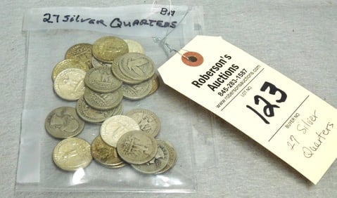27 Silver Quarters