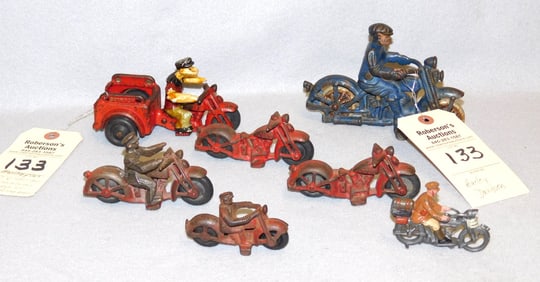 Early IronToy Miniature Motorcycles