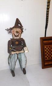 48"H.Folk Art Scarecrow