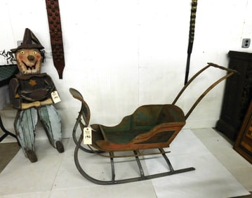 Vintage Child's Push Sleigh